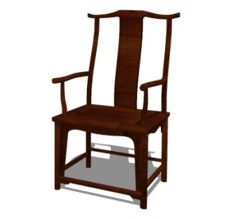 官帽椅su模型下载_sketchup草图大师SKP模型