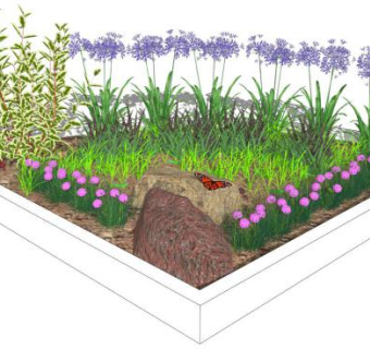花坛围栏su模型下载_sketchup草图大师SKP模型