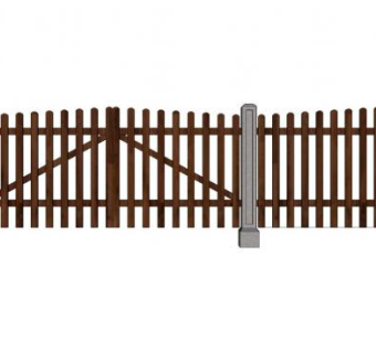 树栅栏SU模型下载_sketchup草图大师SKP模型