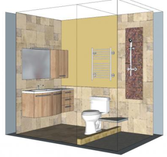 现代卫浴家具家装SU模型下载_sketchup草图大师SKP模型