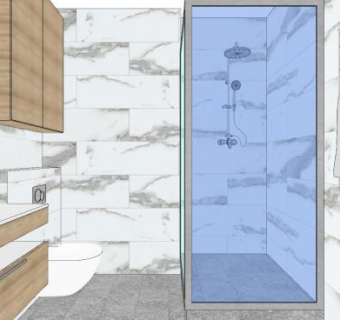 北欧大理石风格卫浴SU模型下载_sketchup草图大师SKP模型