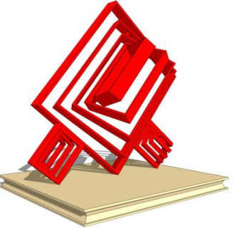 菱形雕塑su模型下载_sketchup草图大师SKP模型