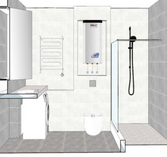 现代简易卫浴设计SU模型下载_sketchup草图大师SKP模型