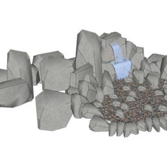 小碎石su模型下载_sketchup草图大师SKP模型