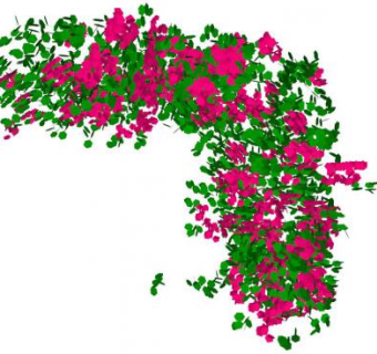 开花的爬藤su模型下载_sketchup草图大师SKP模型