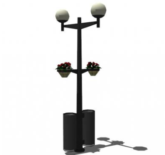 公园景观灯su模型下载_sketchup草图大师SKP模型