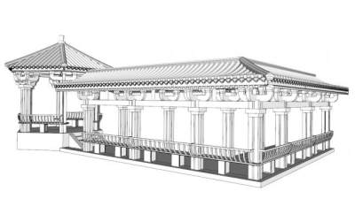 中式亭廊su模型下载_sketchup草图大师SKP模型