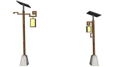 中式户外灯su模型下载_sketchup草图大师SKP模型