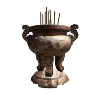 佛教香炉su模型下载_sketchup草图大师SKP模型