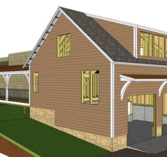 车库大门su模型下载_sketchup草图大师SKP模型