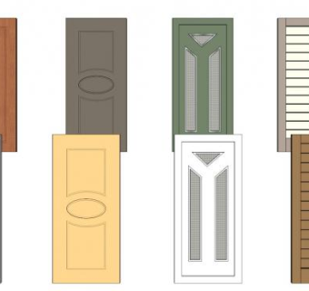 卧室门su模型下载_sketchup草图大师SKP模型