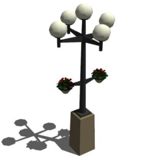 欧式现代户外灯su模型下载_sketchup草图大师SKP模型