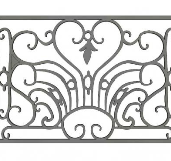 外墙栏杆su模型下载_sketchup草图大师SKP模型