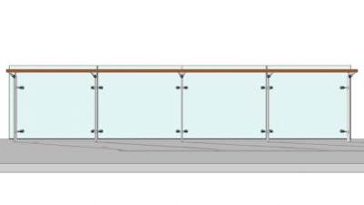 支点式玻璃栏杆SU模型下载_sketchup草图大师SKP模型