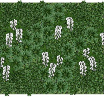 绿植墙SU模型下载_sketchup草图大师SKP模型