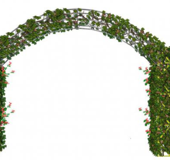 花拱门su模型下载_sketchup草图大师SKP模型