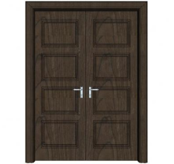 老式实木门su模型下载_sketchup草图大师SKP模型