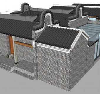 锅耳房su模型下载_sketchup草图大师SKP模型