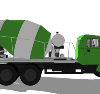 混凝土搅拌机su模型下载_sketchup草图大师SKP模型