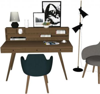 北欧椅子su模型下载_sketchup草图大师SKP模型