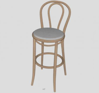 高脚椅su模型下载_sketchup草图大师SKP模型