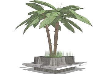 <em>室外</em>植物su模型下载_sketchup草图大师SKP模型