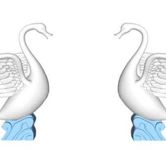 飞鸟雕塑su模型下载_sketchup草图大师SKP模型