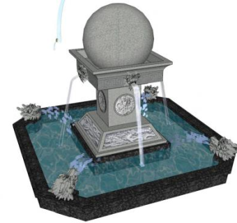 吐水龙su模型下载_sketchup草图大师SKP模型