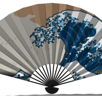 纸扇su模型下载_sketchup草图大师SKP模型