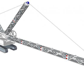 汽车吊起重机su模型下载_sketchup草图大师SKP模型