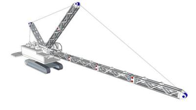 汽车吊起重机su模型下载_sketchup草图大师SKP模型