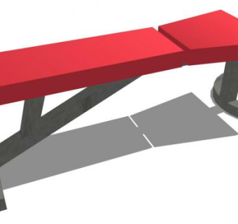 户外健身椅设计su模型下载_sketchup草图大师SKP模型