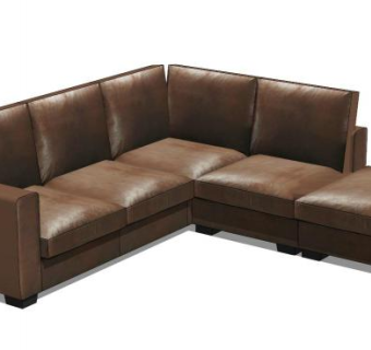 办公皮质沙发su模型下载_sketchup草图大师SKP模型