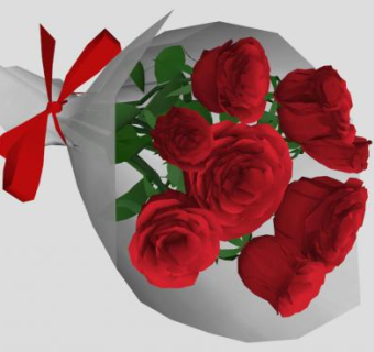 礼物花束SU模型下载_sketchup草图大师SKP模型