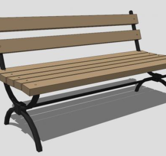 室外公园座椅su模型下载_sketchup草图大师SKP模型