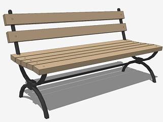 室外公园座椅su模型下载_sketchup草图大师SKP模型