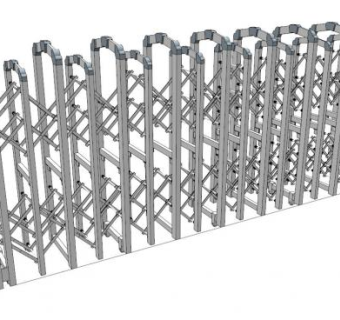 伸缩闸门su模型下载_sketchup草图大师SKP模型