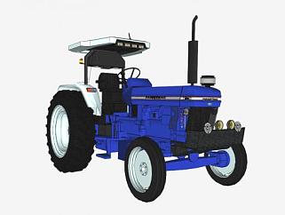 精细的农用车拖拉机SU模型_su模型下载 草图大师模型_SKP模型