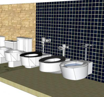 卫生间器具su模型下载_sketchup草图大师SKP模型