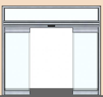 商店玻璃门su模型下载_sketchup草图大师SKP模型