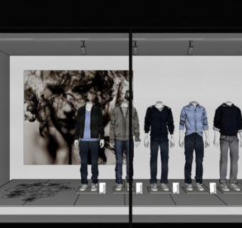 橱窗设计su模型下载_sketchup草图大师SKP模型