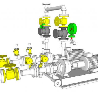 工业风管道su模型下载_sketchup草图大师SKP模型