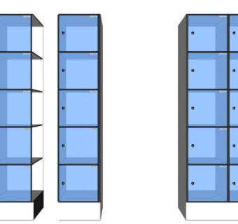 电子寄存柜su模型下载_sketchup草图大师SKP模型