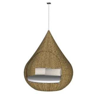 鸟巢藤椅su模型下载_sketchup草图大师SKP模型