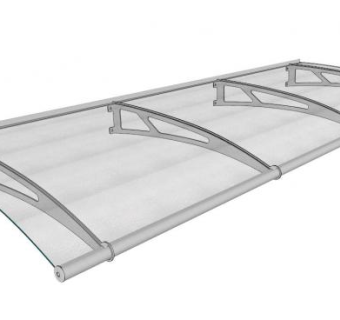 玻璃雨棚构件su模型下载_sketchup草图大师SKP模型