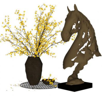 手工艺术设计su模型下载_sketchup草图大师SKP模型