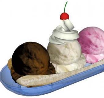 冰激凌su模型下载_sketchup草图大师SKP模型