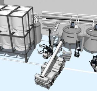 工厂设备su模型下载_sketchup草图大师SKP模型