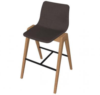 吧台凳子SU模型下载_sketchup草图大师SKP模型