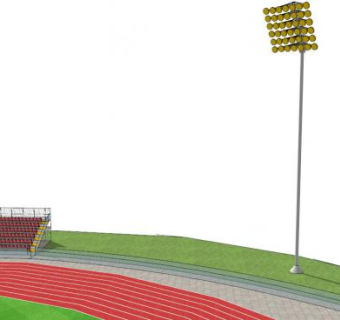 运动场大灯su模型下载_sketchup草图大师SKP模型